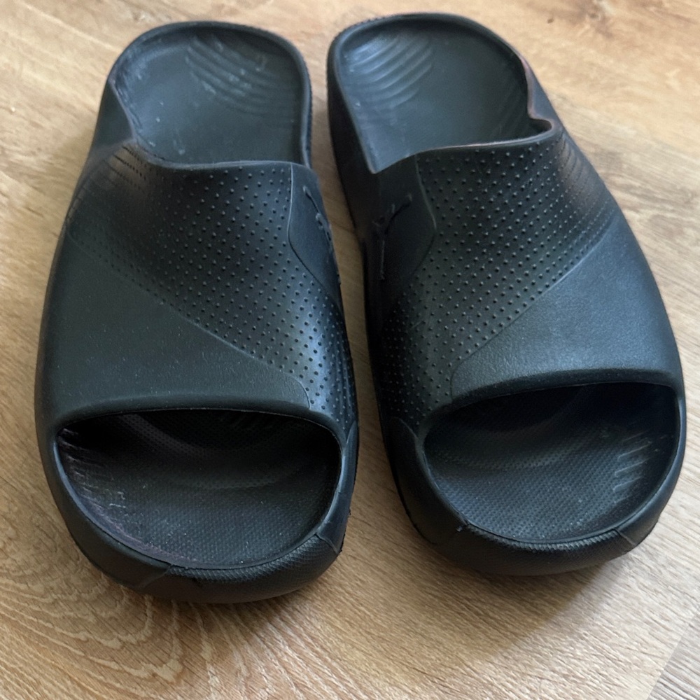 Jordan Black Slide Sandals
